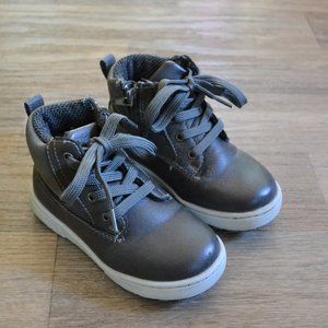 Eddie Bauer Toddler Gray High-top Leather Boots